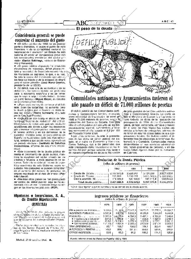 ABC MADRID 28-04-1986 página 43