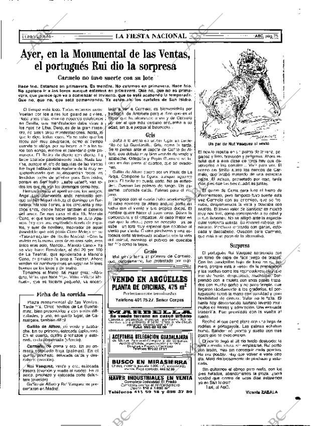 ABC MADRID 28-04-1986 página 71