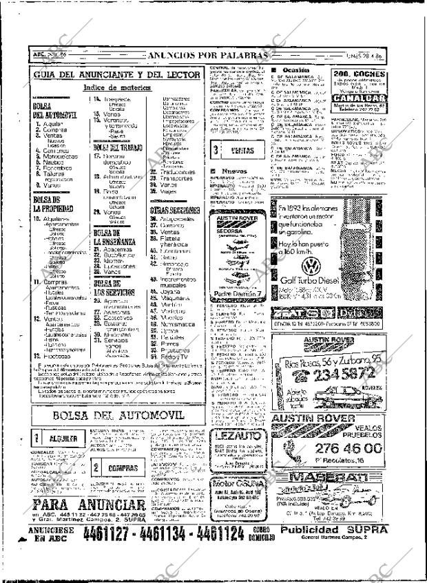 ABC MADRID 28-04-1986 página 82