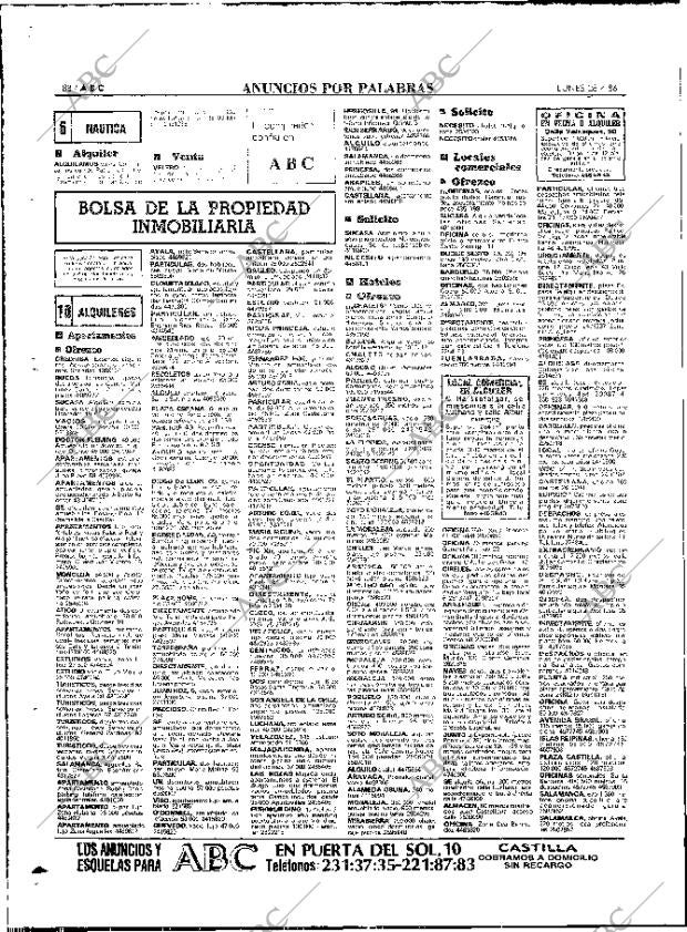 ABC MADRID 28-04-1986 página 84
