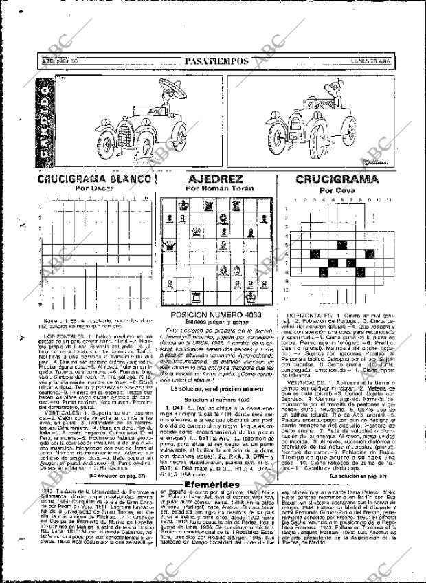 ABC MADRID 28-04-1986 página 96