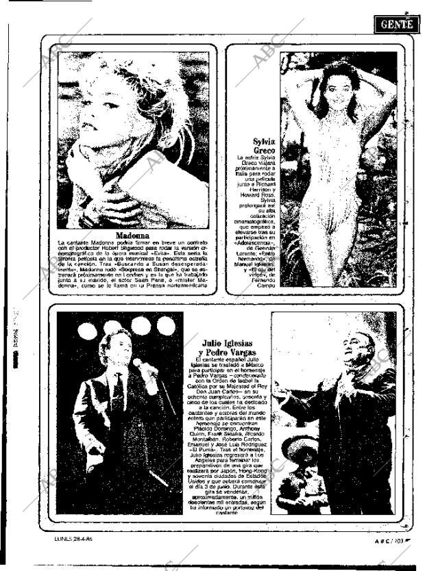 ABC MADRID 28-04-1986 página 99