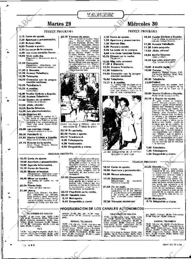 ABC MADRID 29-04-1986 página 118