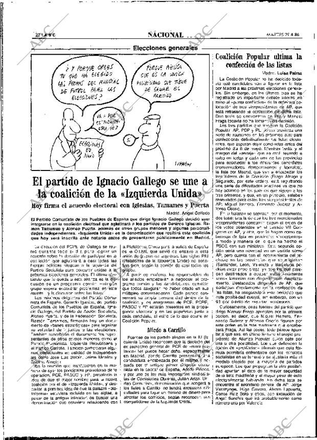 ABC MADRID 29-04-1986 página 22
