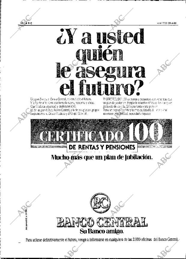 ABC MADRID 29-04-1986 página 28