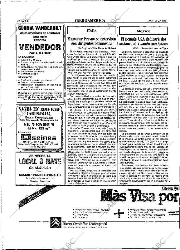 ABC MADRID 29-04-1986 página 32