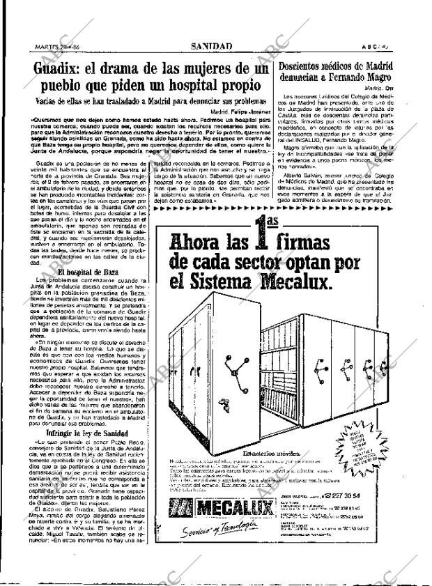 ABC MADRID 29-04-1986 página 45
