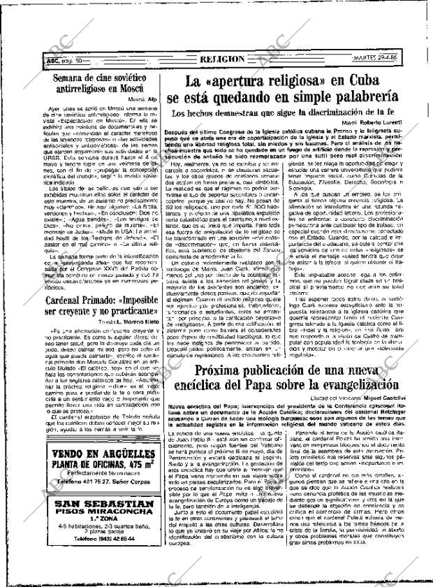 ABC MADRID 29-04-1986 página 50
