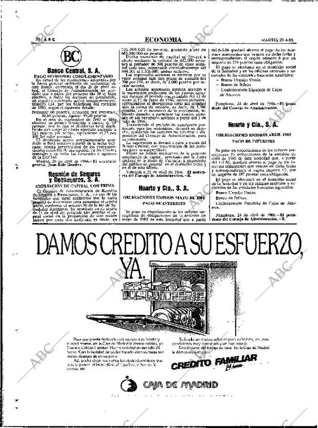 ABC MADRID 29-04-1986 página 70