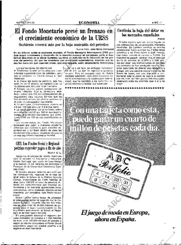 ABC MADRID 29-04-1986 página 71
