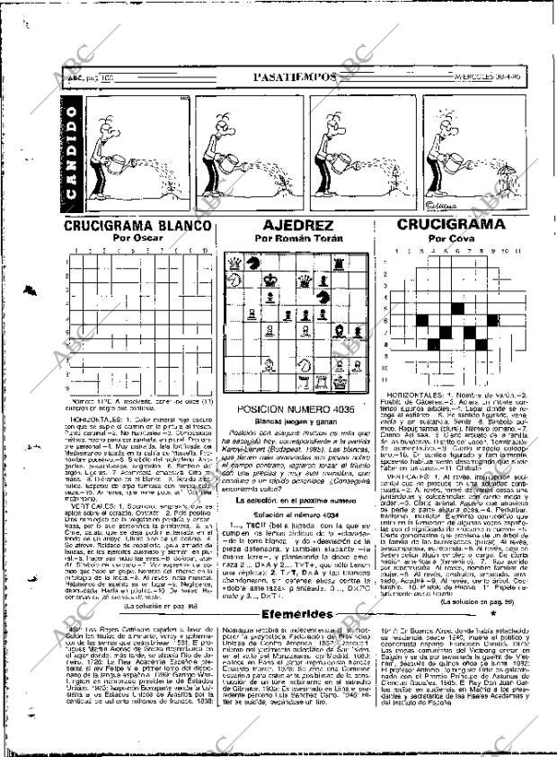 ABC MADRID 30-04-1986 página 108