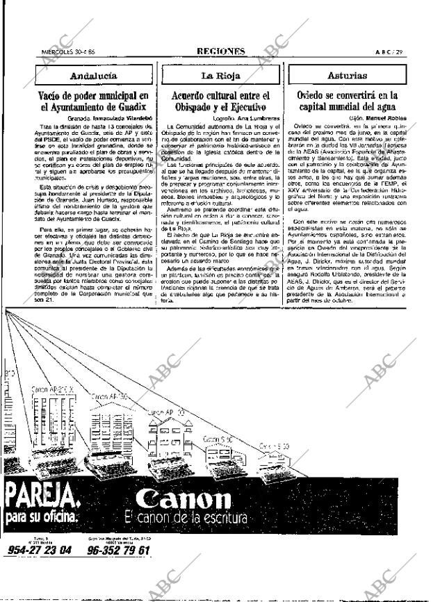 ABC MADRID 30-04-1986 página 29