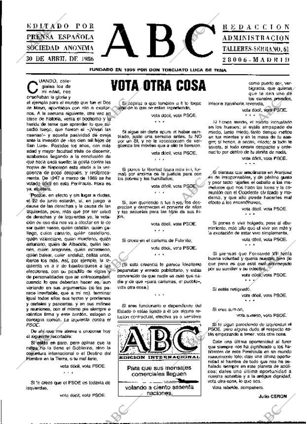 ABC MADRID 30-04-1986 página 3