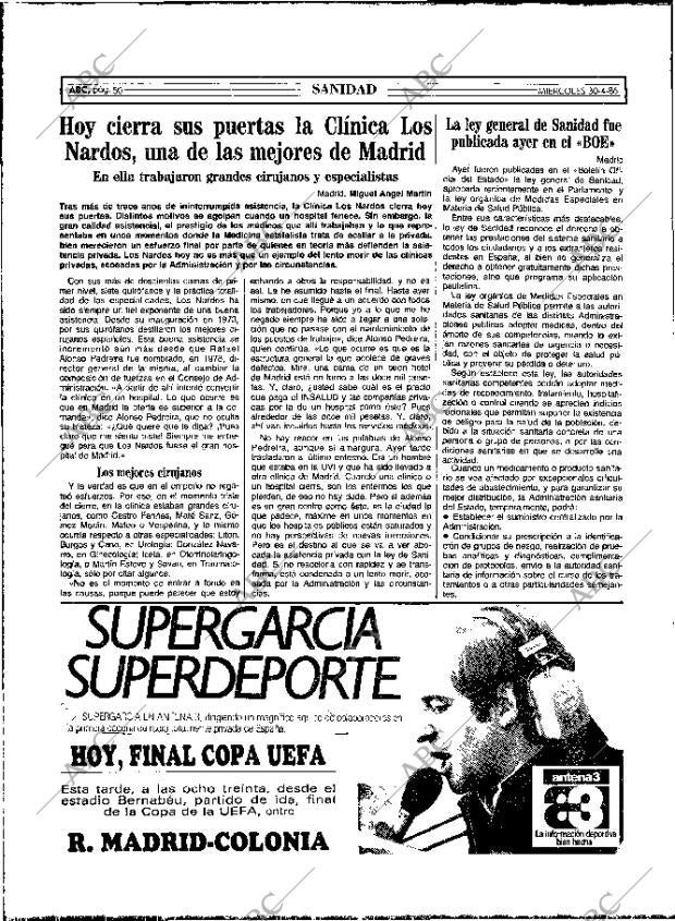 ABC MADRID 30-04-1986 página 50