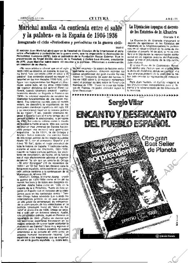 ABC MADRID 30-04-1986 página 55