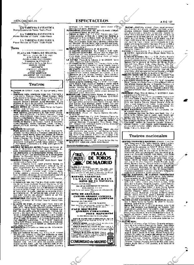 ABC MADRID 30-04-1986 página 89