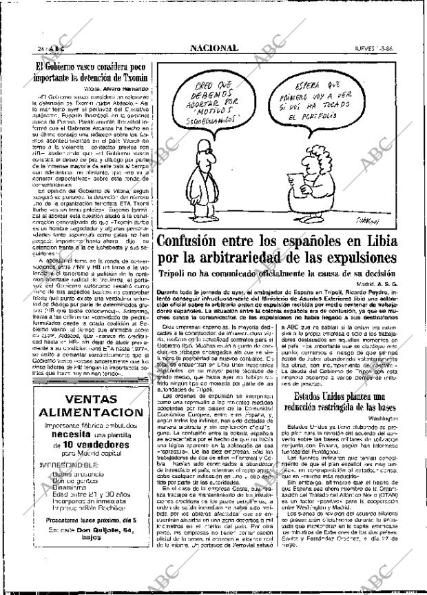 ABC MADRID 01-05-1986 página 24