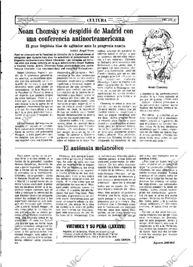 ABC MADRID 01-05-1986 página 47