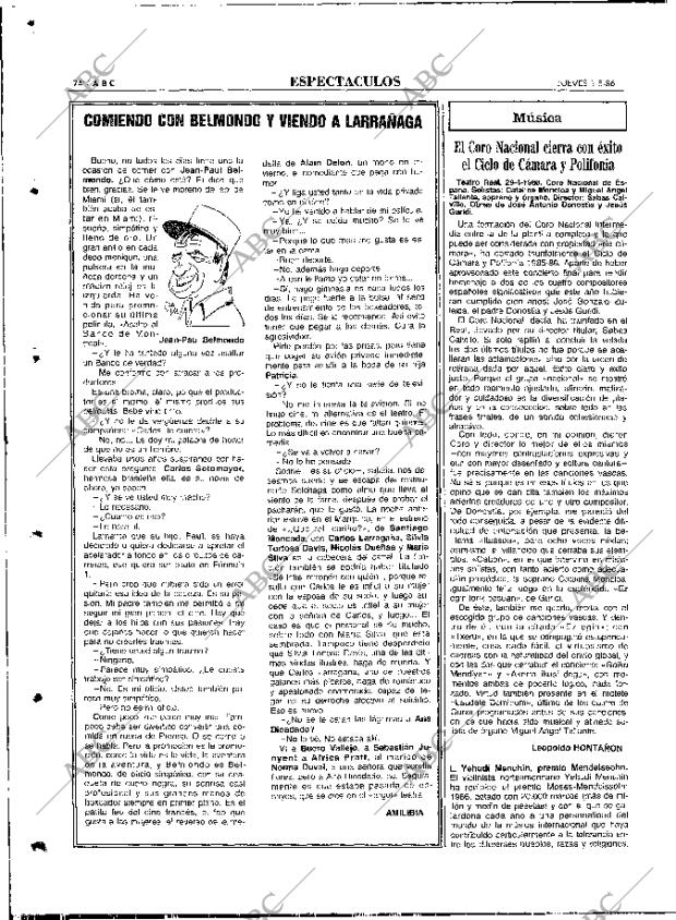 ABC MADRID 01-05-1986 página 74
