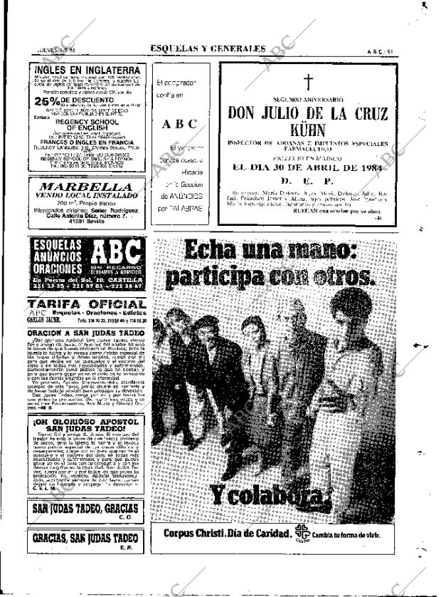 ABC MADRID 01-05-1986 página 91