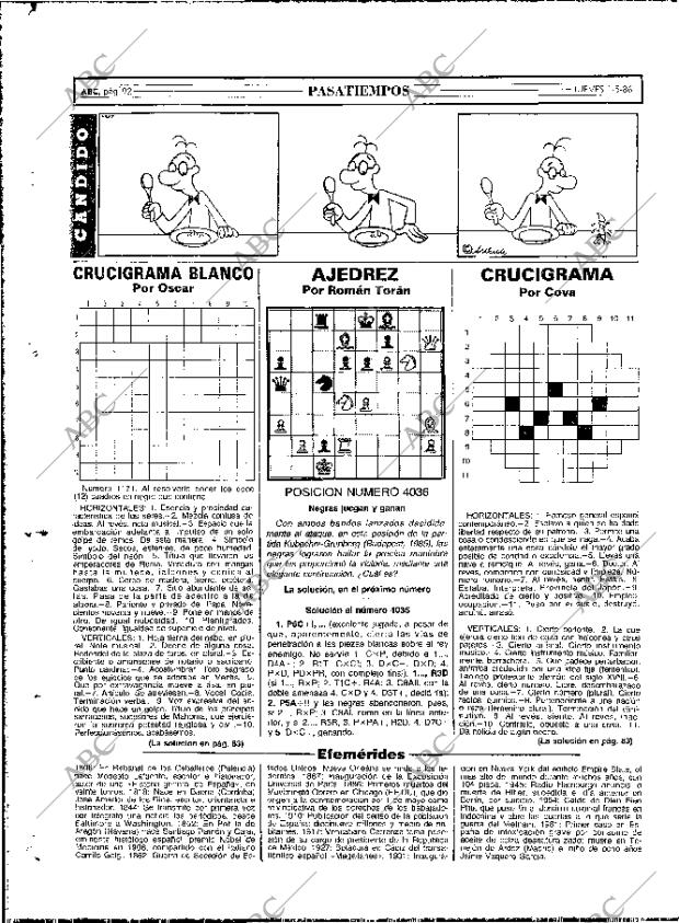 ABC MADRID 01-05-1986 página 92