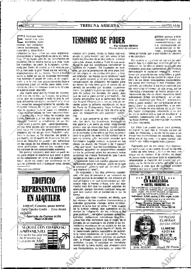 ABC MADRID 06-05-1986 página 28