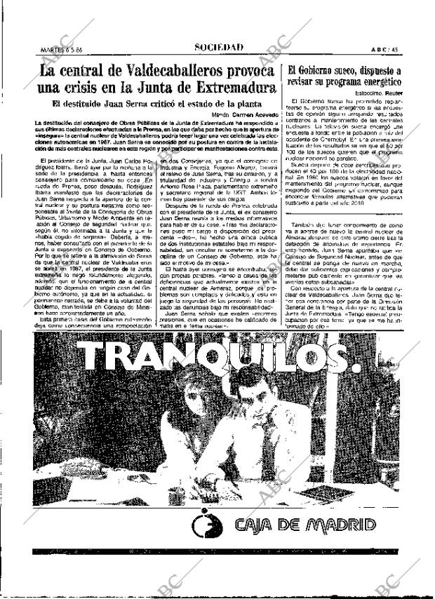 ABC MADRID 06-05-1986 página 45