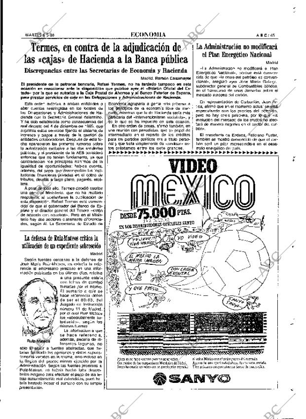 ABC MADRID 06-05-1986 página 65