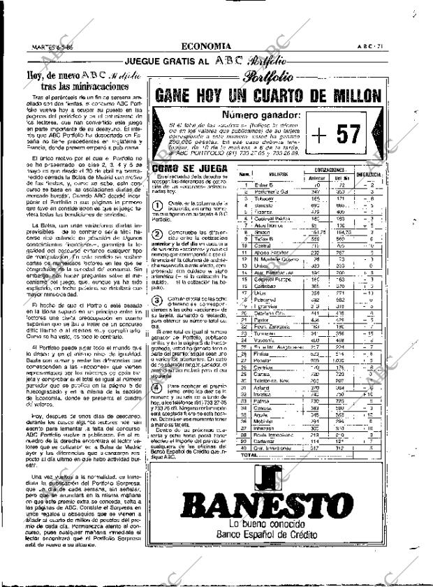 ABC MADRID 06-05-1986 página 71