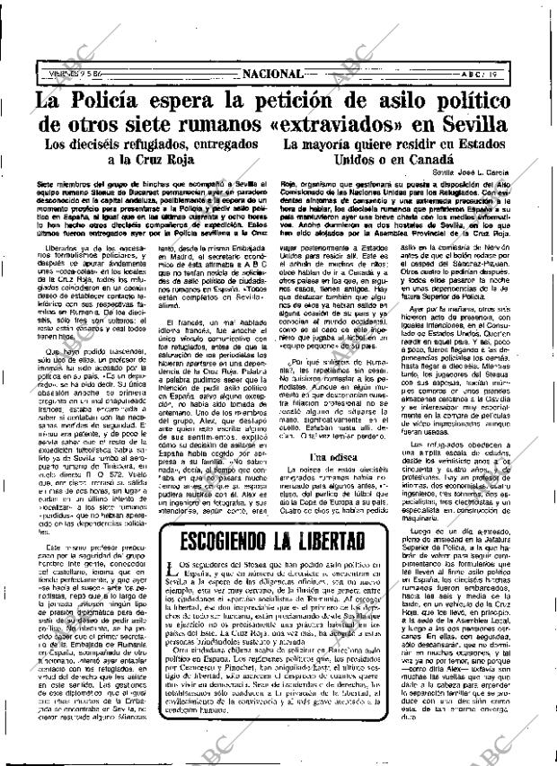 ABC SEVILLA 09-05-1986 página 19
