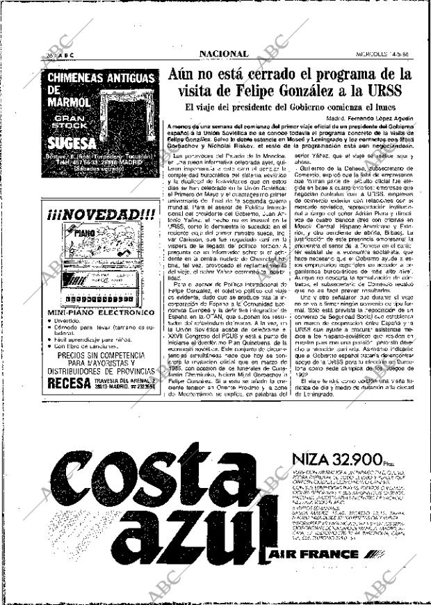 ABC MADRID 14-05-1986 página 26