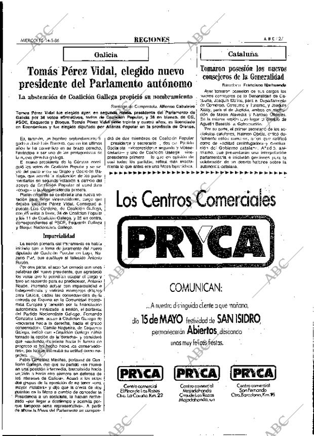 ABC MADRID 14-05-1986 página 27