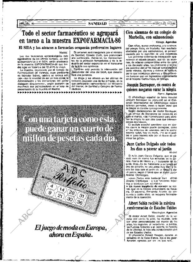 ABC MADRID 14-05-1986 página 46