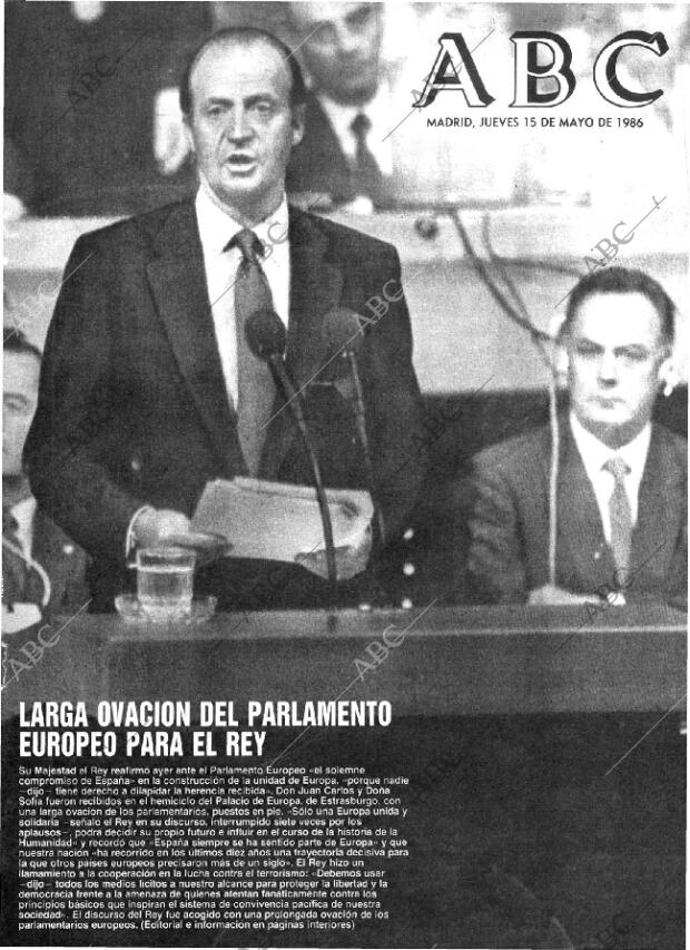 ABC MADRID 15-05-1986 página 1