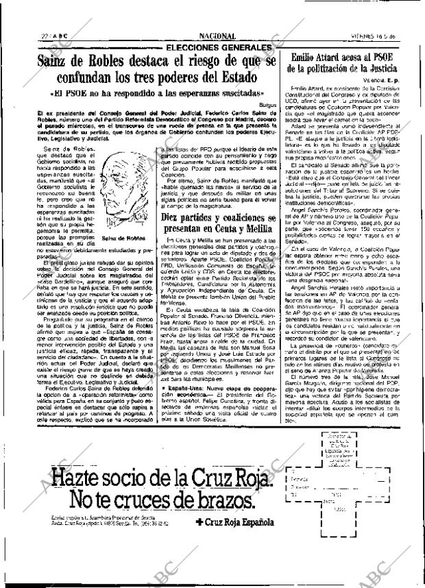 ABC SEVILLA 16-05-1986 página 22