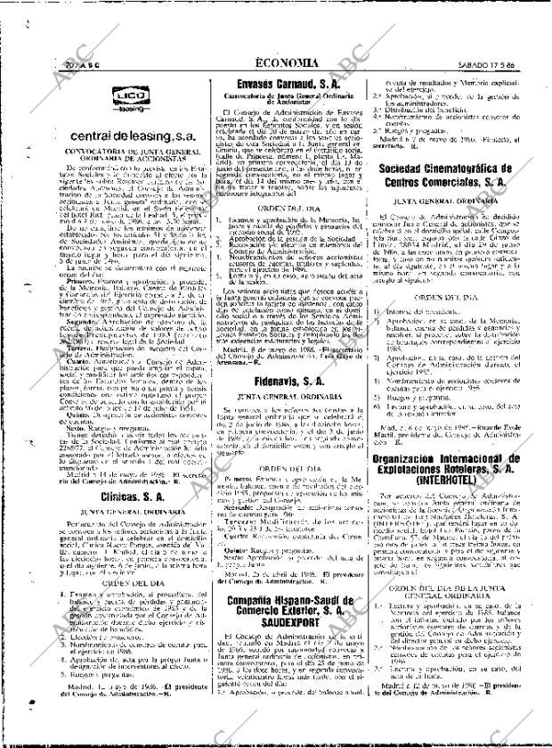 ABC MADRID 17-05-1986 página 70