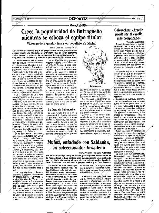ABC MADRID 17-05-1986 página 71