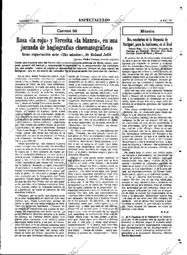 ABC MADRID 17-05-1986 página 79