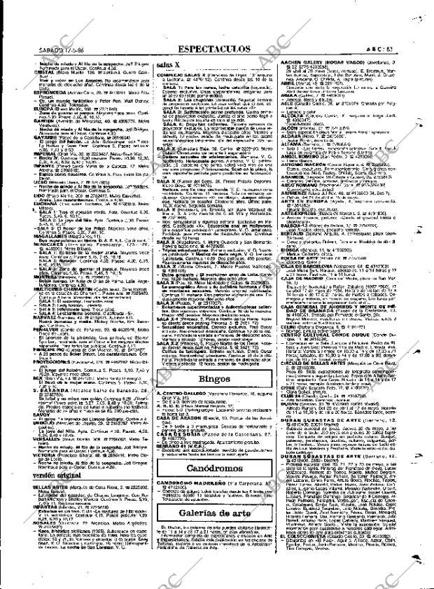 ABC MADRID 17-05-1986 página 83