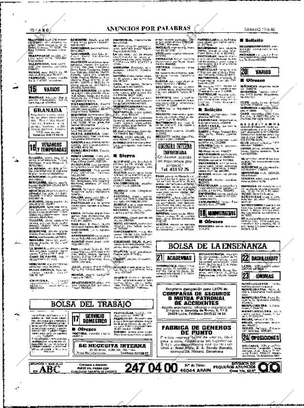 ABC MADRID 17-05-1986 página 92