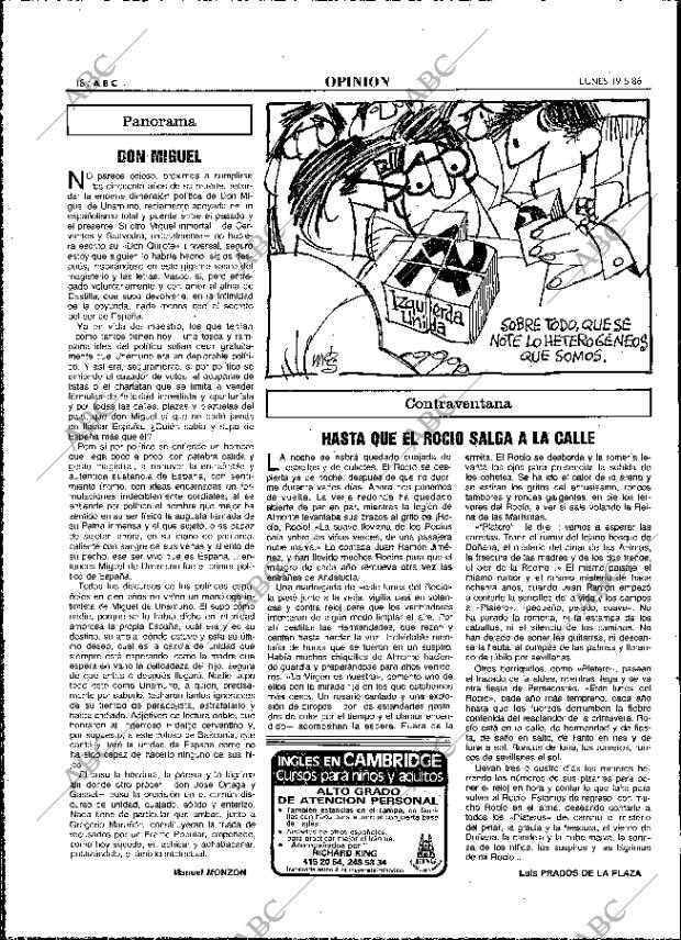 ABC MADRID 19-05-1986 página 18