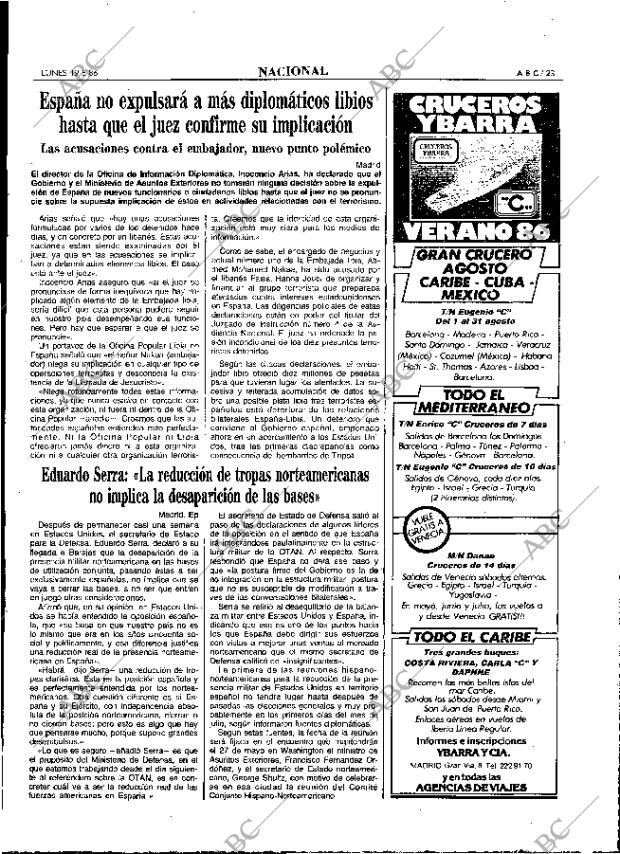 ABC MADRID 19-05-1986 página 23