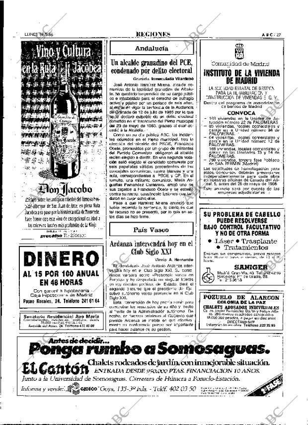 ABC MADRID 19-05-1986 página 27