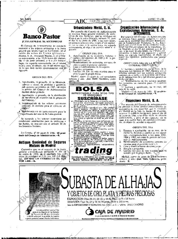 ABC MADRID 19-05-1986 página 54