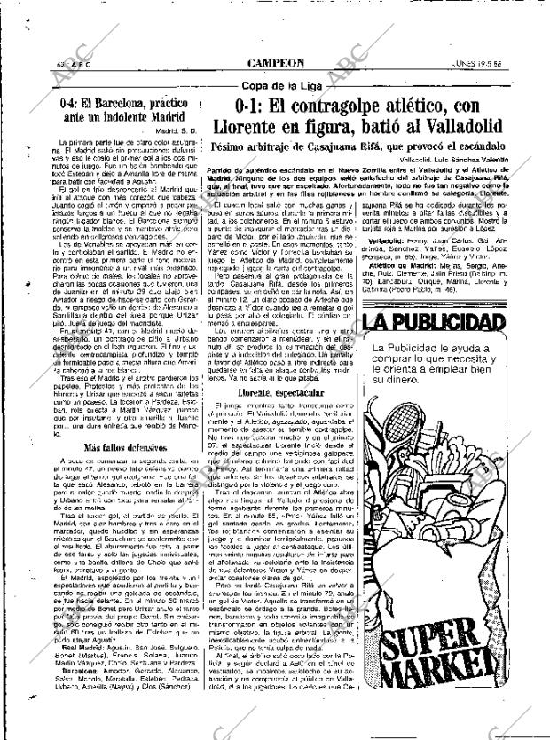 ABC MADRID 19-05-1986 página 62