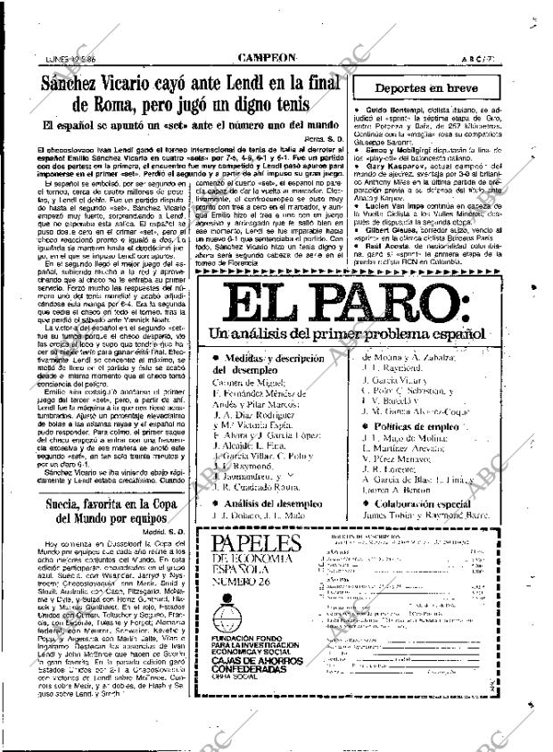 ABC MADRID 19-05-1986 página 71