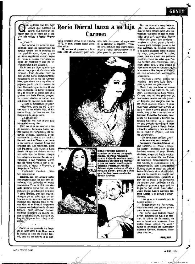 ABC MADRID 20-05-1986 página 107