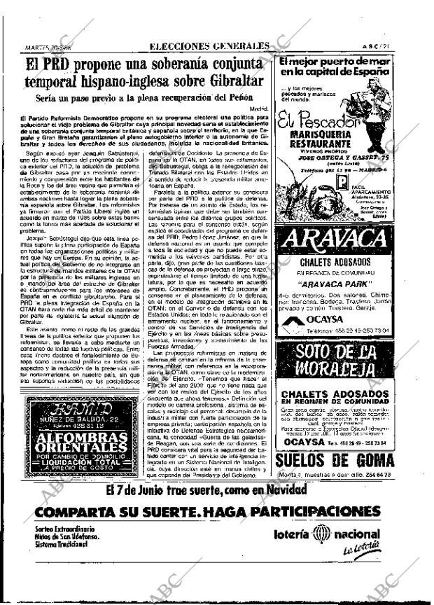ABC MADRID 20-05-1986 página 21