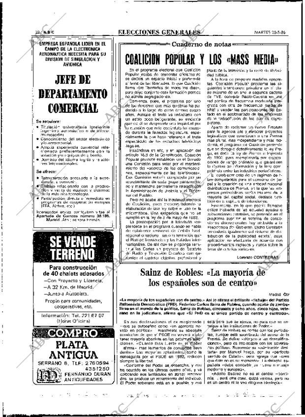 ABC MADRID 20-05-1986 página 22