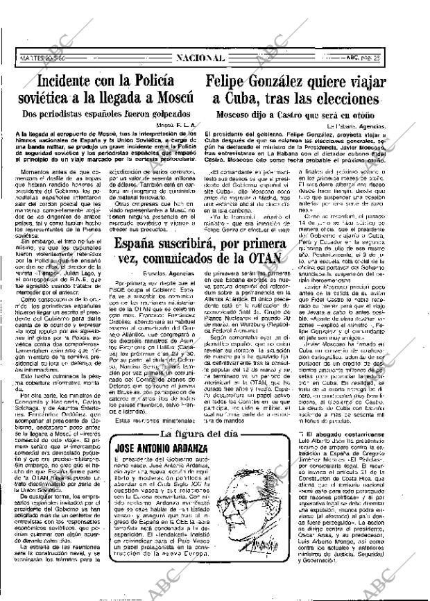 ABC MADRID 20-05-1986 página 25